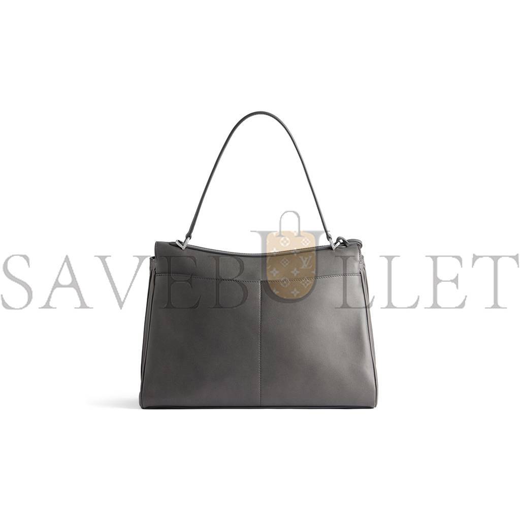 BALENCIAGA WOMEN'S RODEO MEDIUM HANDBAG IN GREY (35*23*11cm) BALENCIAGA WOMEN'S RODEO MEDIUM HANDBAG IN GREY (35*23*11cm)